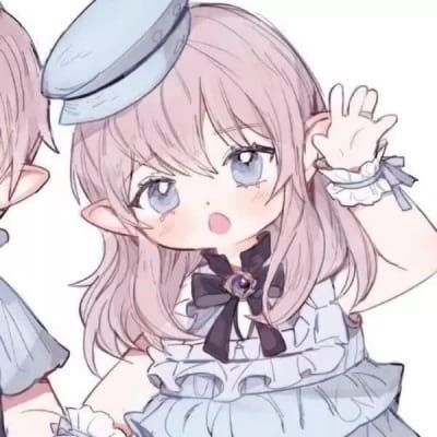 小清新可爱情侣头像动漫