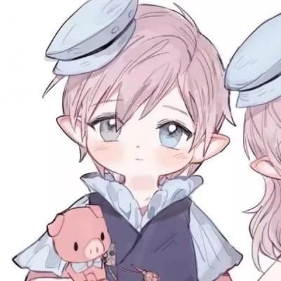 小清新可爱情侣头像动漫