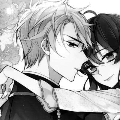 一对两张黑白魅力漫画情头