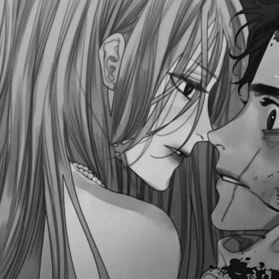 一对两张黑白魅力漫画情头