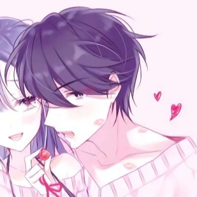 一对两张治愈风魅力动漫情头