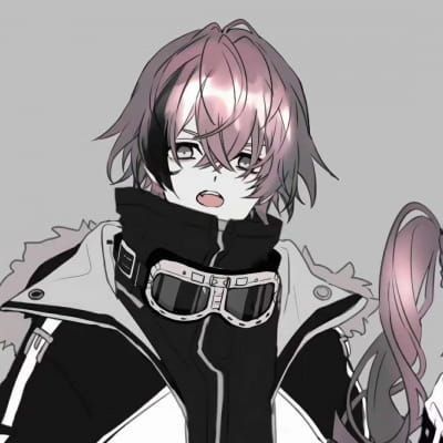 酷炫黑灰色情侣动漫头像