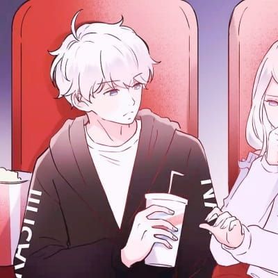 温暖卡通情侣头像