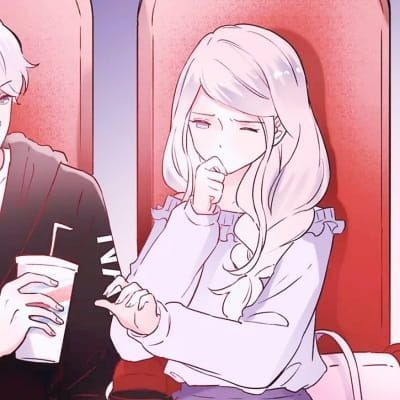 温暖卡通情侣头像