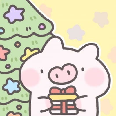 可爱圣诞卡通情侣头像