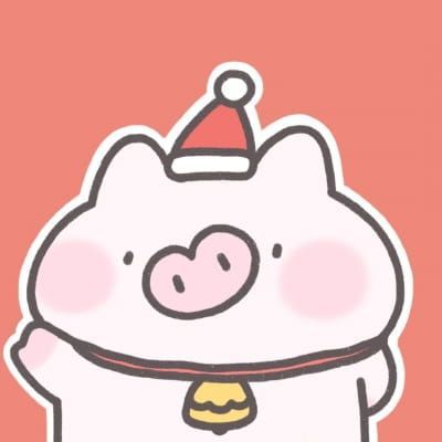 可爱圣诞卡通情侣头像