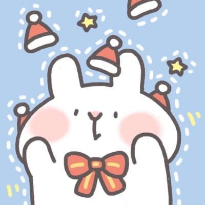 可爱圣诞卡通情侣头像