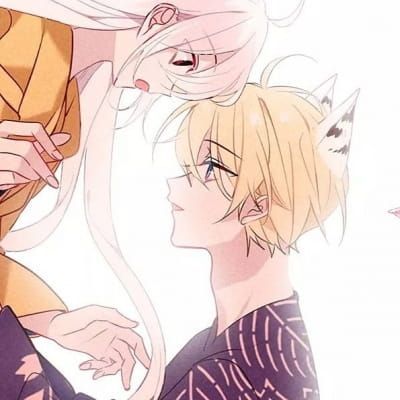 心动情侣头像动漫