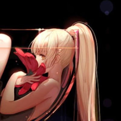 动漫女生金发头像 金色发系