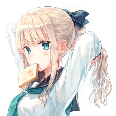 动漫女生金发头像 金色发系