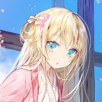 动漫女生金发头像 金色发系