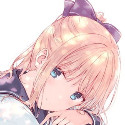 动漫女生金发头像 金色发系