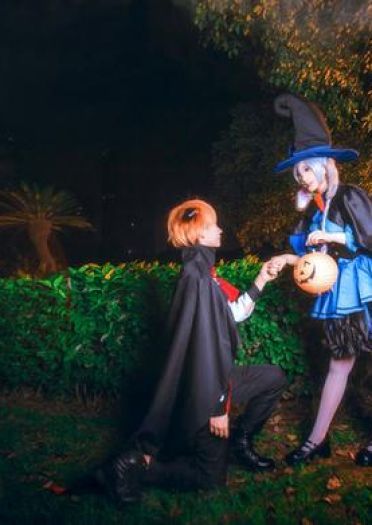 疯狂动物城 朱迪尼克万圣节同人cos