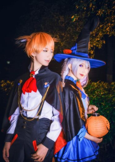 疯狂动物城 朱迪尼克万圣节同人cos