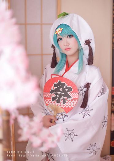 【授权】VOCALOID 初音未来Miku白无垢COS