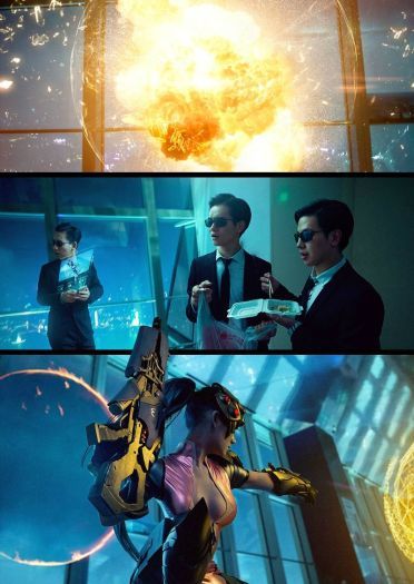 超神还原 守望先锋 黑百合剧情COS(1)