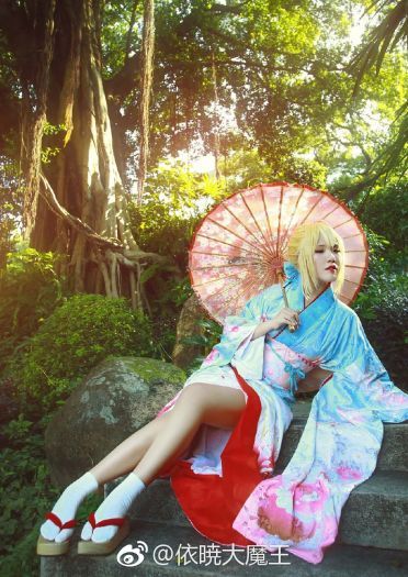 FGO 和服Saber 阿尔托莉亚 COS