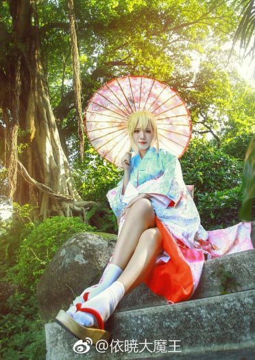 FGO 和服Saber 阿尔托莉亚 COS