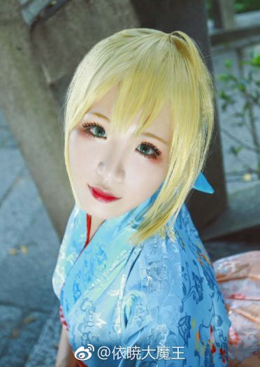 FGO 和服Saber 阿尔托莉亚 COS
