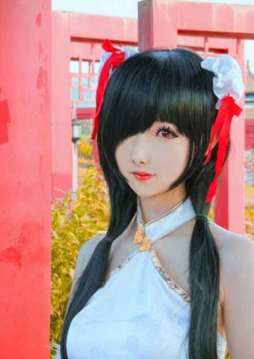 约会大作战 时崎狂三·纯白旗袍 COS