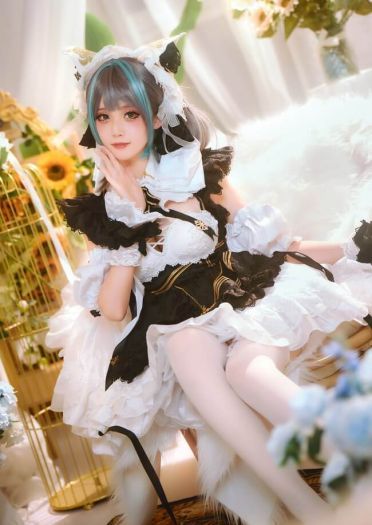白丝系COS 萌白福利cosplay
