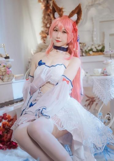 白丝系COS 萌白福利cosplay