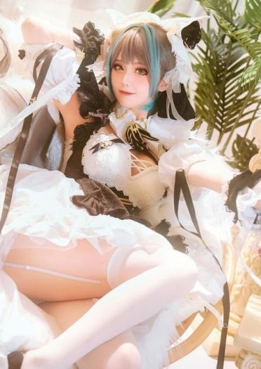 白丝系COS 萌白福利cosplay