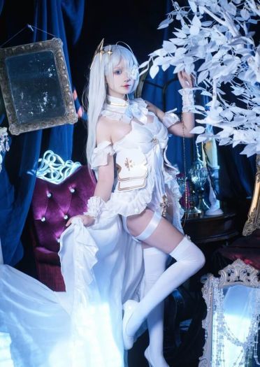 碧蓝航线埃姆登cosplay白丝正片