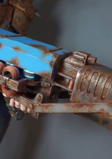 cos道具制作 辐射4高斯步枪 cosplay神级制作