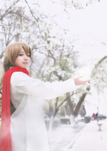 【授权】龙与虎 戴围巾逢坂大河 cos