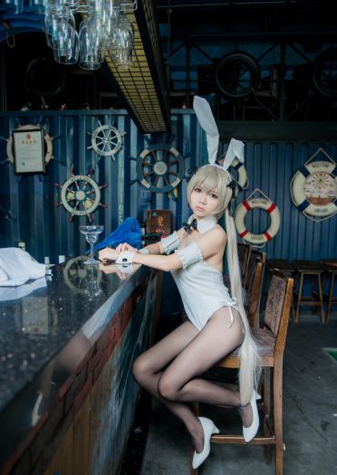 【授权】快来收了这只穹妹，兔女郎春日野穹cos