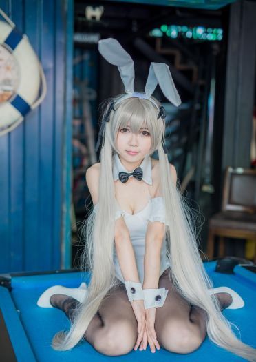 【授权】快来收了这只穹妹，兔女郎春日野穹cos