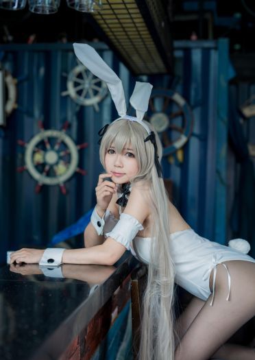 【授权】快来收了这只穹妹，兔女郎春日野穹cos