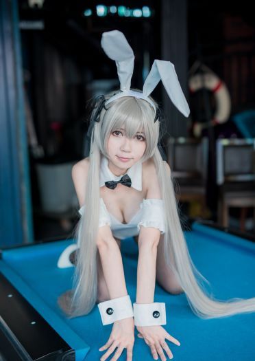 【授权】快来收了这只穹妹，兔女郎春日野穹cos