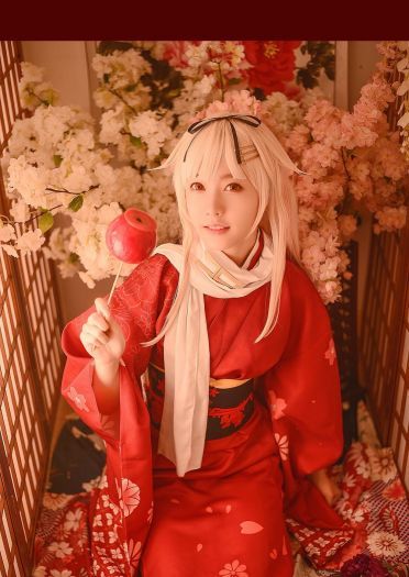 【授权】舰队collection新年限定立绘-夕立cos