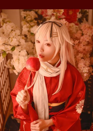 【授权】舰队collection新年限定立绘-夕立cos