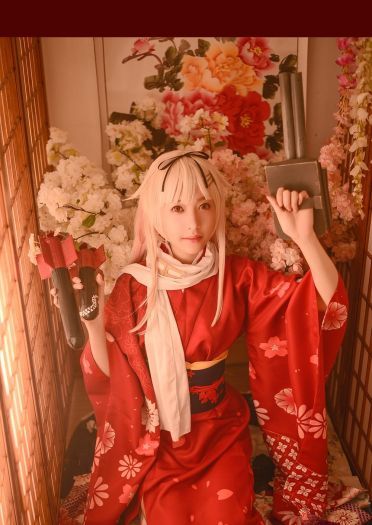 【授权】舰队collection新年限定立绘-夕立cos