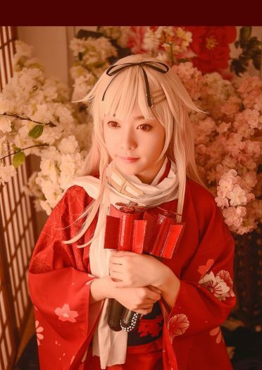 【授权】舰队collection新年限定立绘-夕立cos