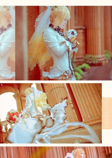 【授权】Fate/EXTRA 尼禄花嫁cos