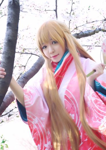 【授权】刀剑神域 亚丝娜新春和服cos