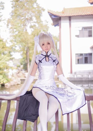 【授权】夏天来了！穹妹的旗袍COS：这腿我玩一年！(1)