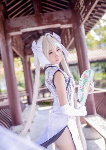 【授权】夏天来了！穹妹的旗袍COS：这腿我玩一年！(1)