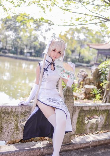 【授权】夏天来了！穹妹的旗袍COS：这腿我玩一年！(1)