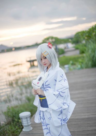 【授权】舰队Collection 滨风 浴衣ver. cos