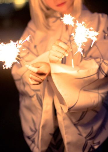 【授权】舰队Collection 滨风 浴衣ver. cos