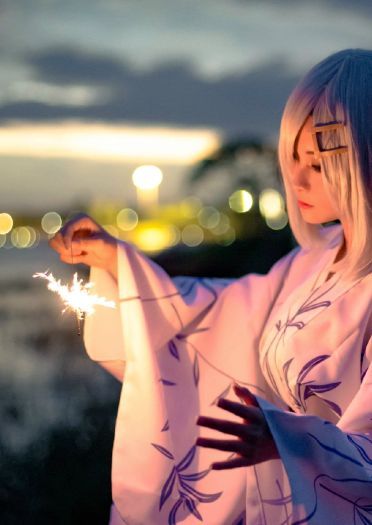 【授权】舰队Collection 滨风 浴衣ver. cos