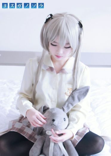 黑丝制服 穹妹诱惑 缘之空 春日野穹cos