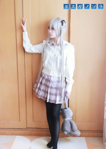 黑丝制服 穹妹诱惑 缘之空 春日野穹cos