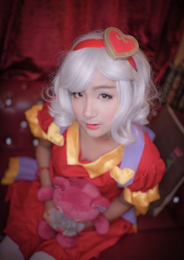 【授权】英雄联盟 情人节皮肤安妮 cos