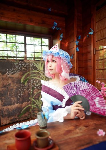 东方project 西行寺幽幽子cos